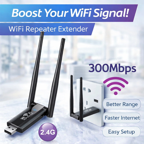 Wifi repeater extender 300mbps - wifi,
