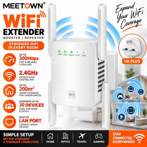 Meetown wifi extender 300mbps - wifi,