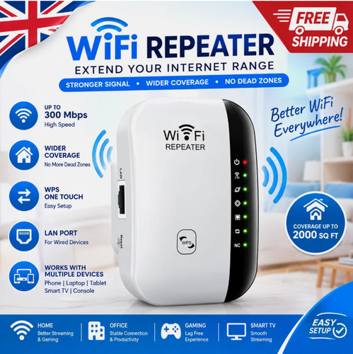 Wifi range extender signal - range,